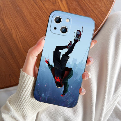 Bronzing Marvel Spider-Man Iron Man Phone Case