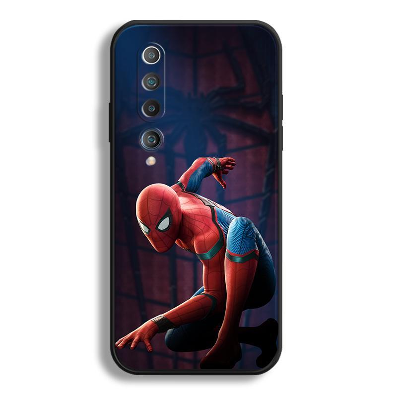 Bronzing Marvel Spider-Man Iron Man Phone Case