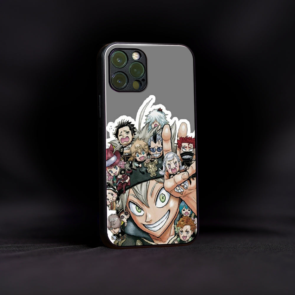 Black Clover Asta Sticker Glass Case