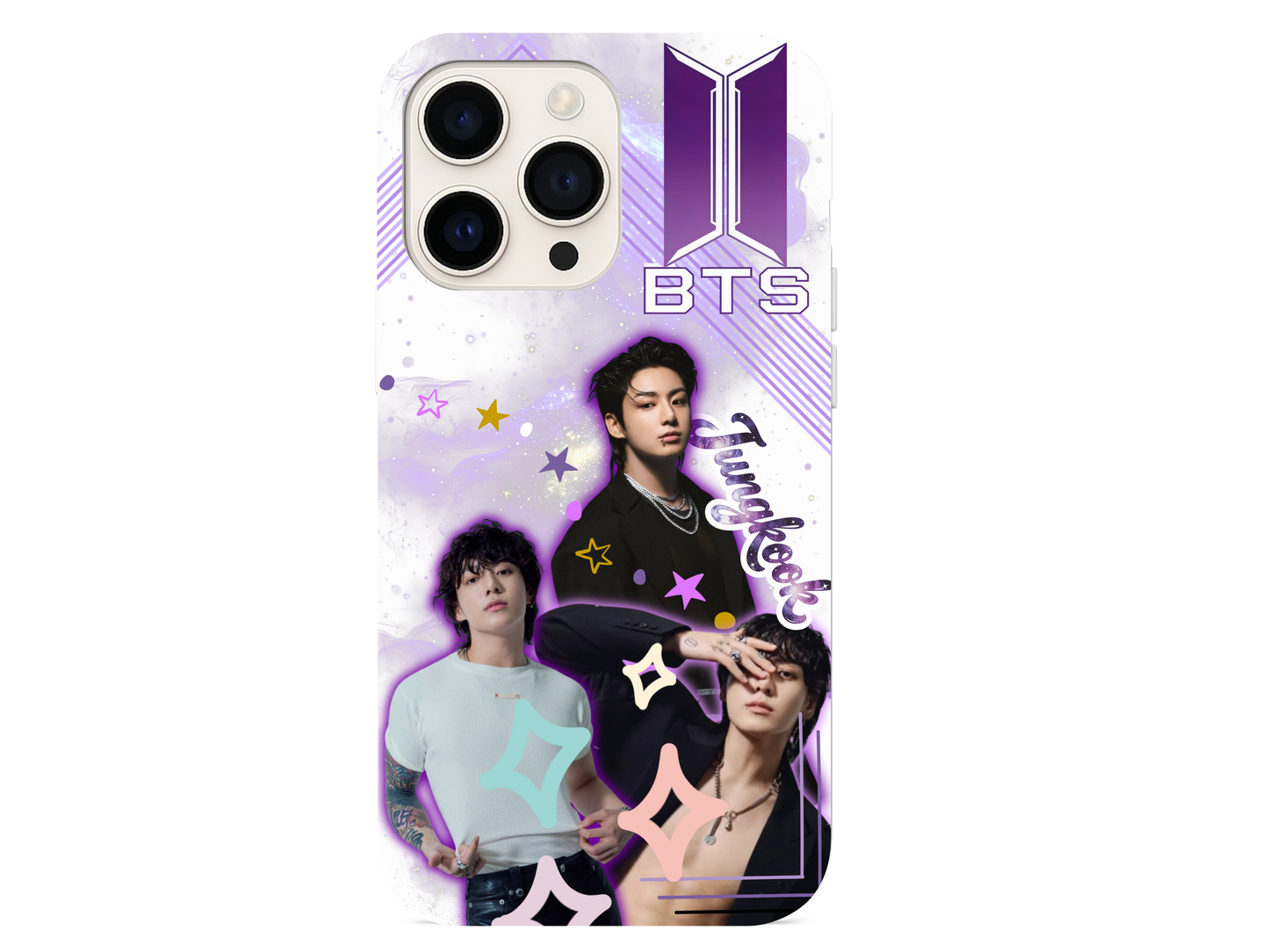 BTS Jungkook iPhone Case – Purple Galaxy K‑Pop Phone Cover for ARMY