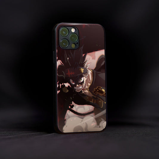 Rage of Asta Black Clover Glass Case