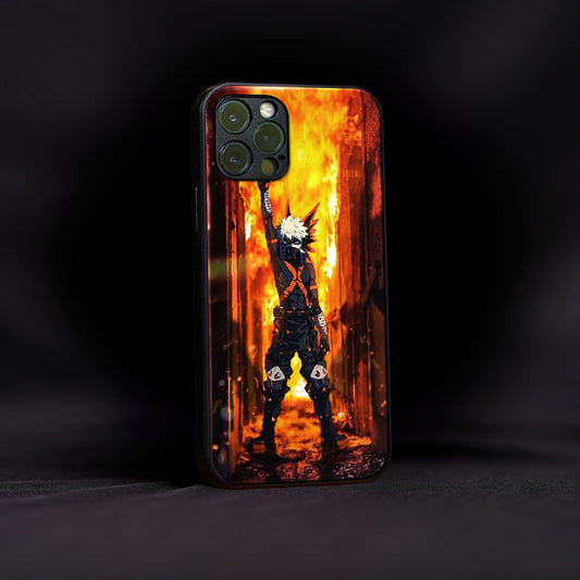 Bakugo Pose Glass Case