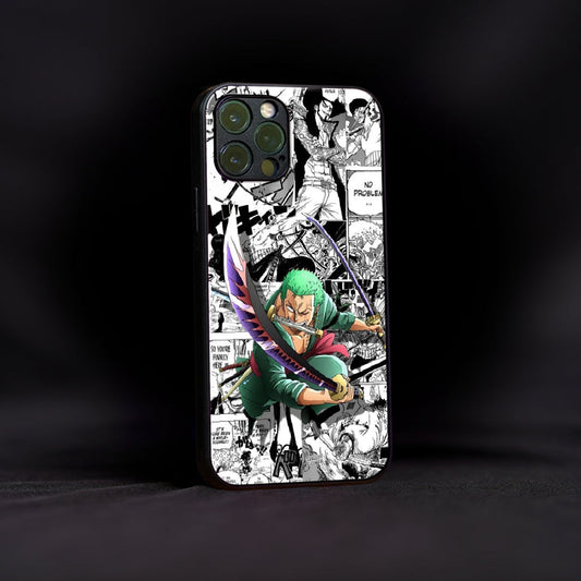 One Piece Zoro Poster Glass Case