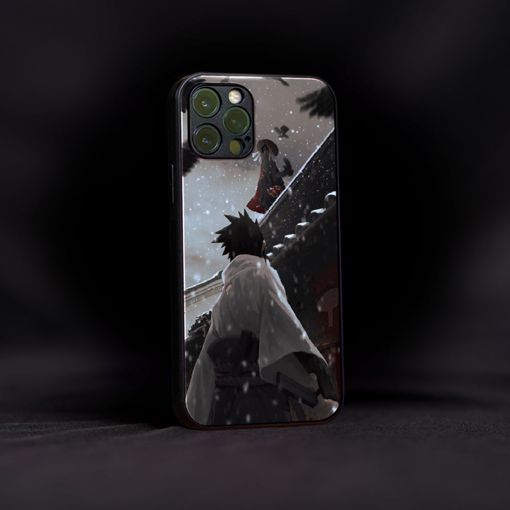 Sasuke Uchiha Anime Glass Case