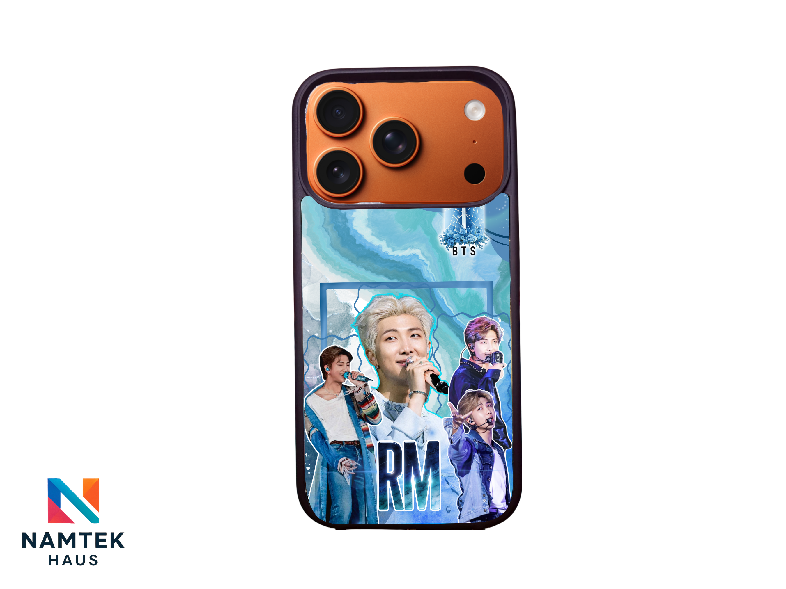 BTS RM Blue Marble Galaxy iPhone & Samsung Case - ARMY Fan Design