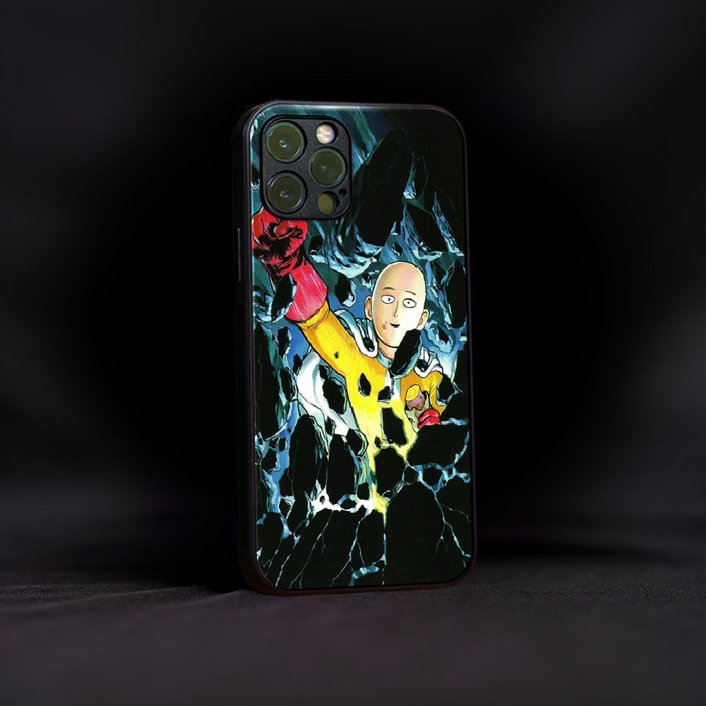 OnePunch Man Saitama Glass Case