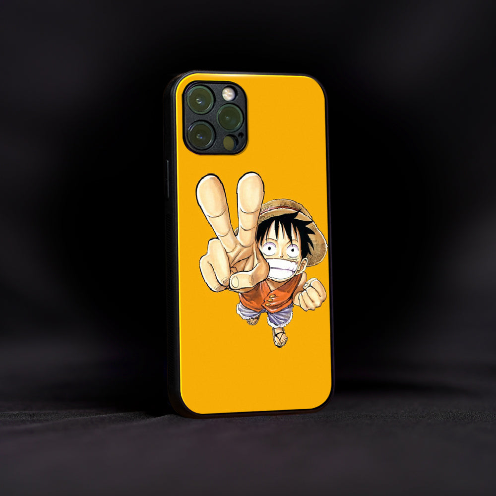 Crazy Monkey D Luffy Glass Case