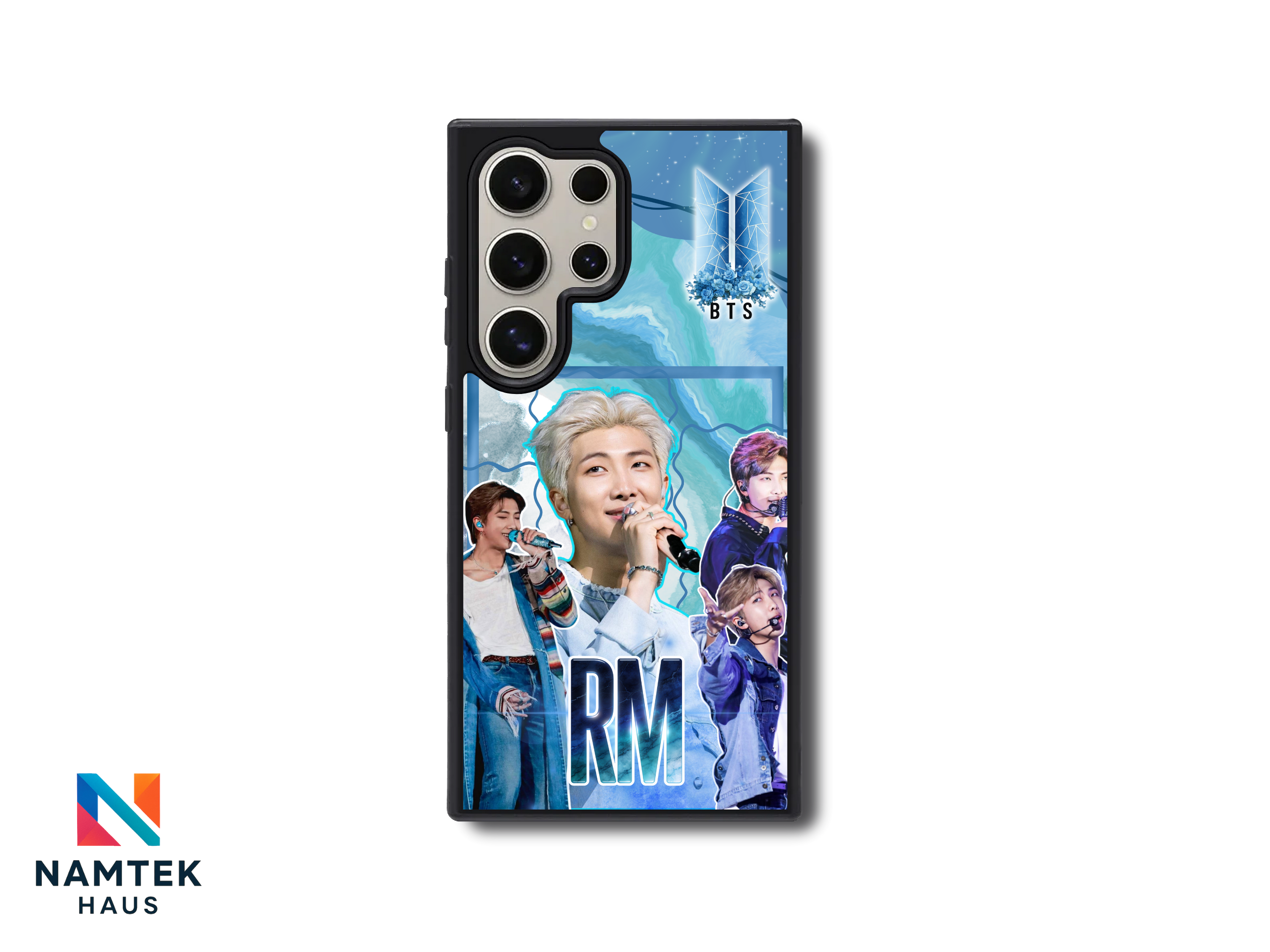 BTS RM Blue Marble Galaxy iPhone & Samsung Case - ARMY Fan Design
