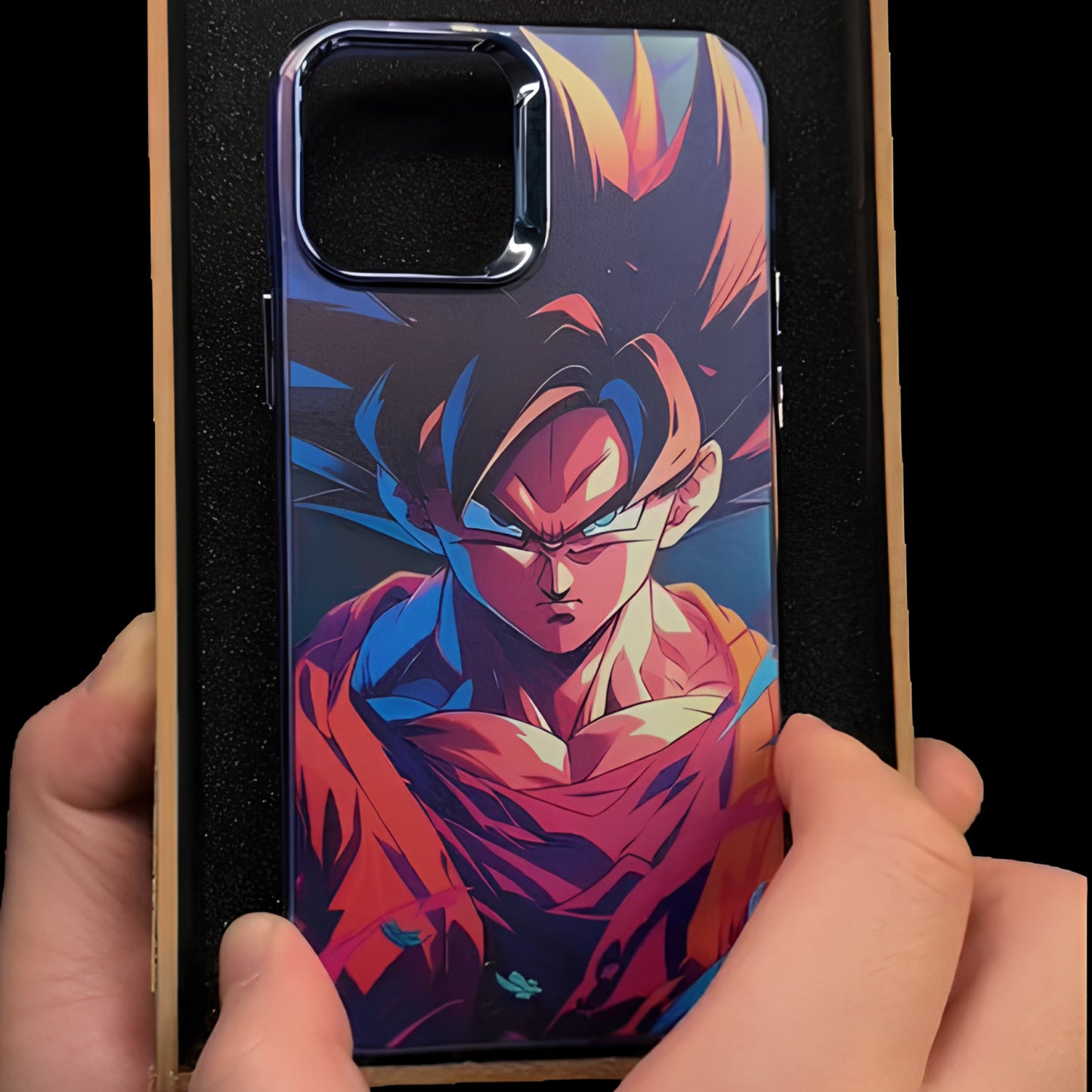 Fashion Anime Dragon Balls Gokus Laser Phone Case