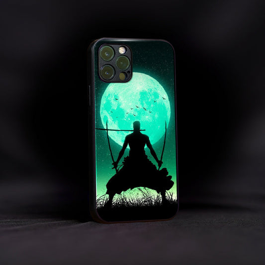 Green Moon Roronoa Zoro Glass Case