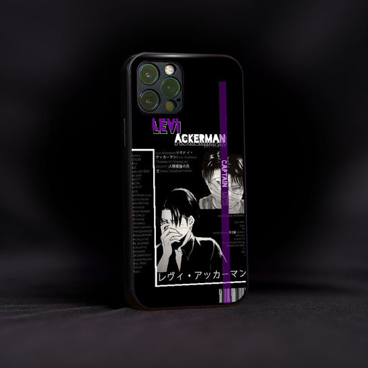 Levi Attack On Titans Anime Glass Case