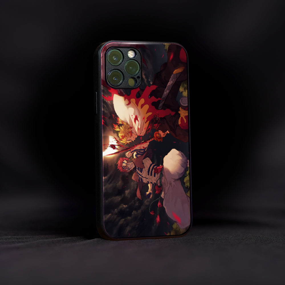 Rengoku Vs Akaza Glass Case