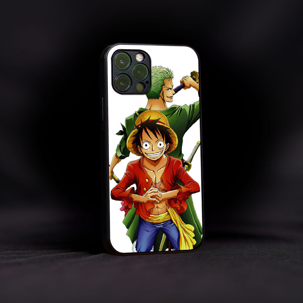 Luffy and Zoro Glass Case