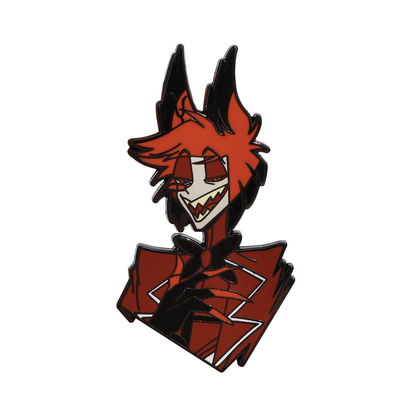 Hazbin Hotel Alastor Metal Pin
