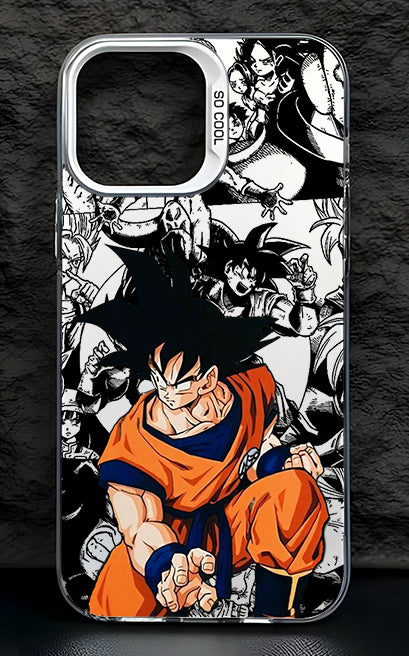 Fashion Anime Dragon Balls Gokus Laser Phone Case