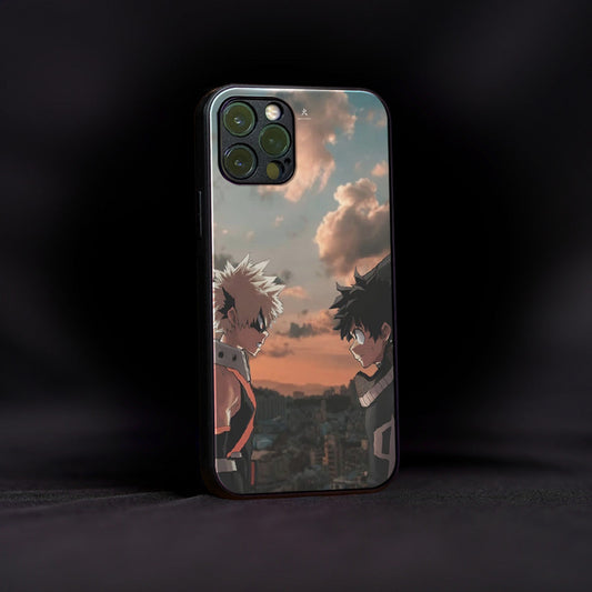 Bakugo Vs Deku Glass Case