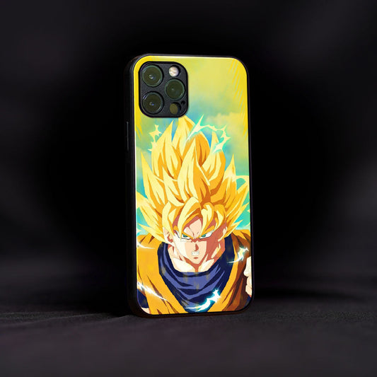 Saiyan In Action Glass Case