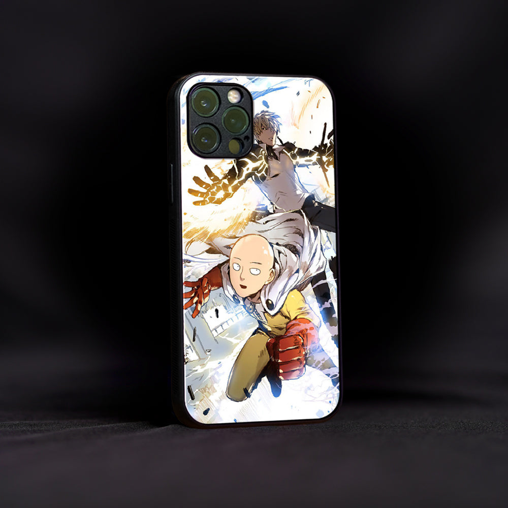 Saitama X Genos Glass Case