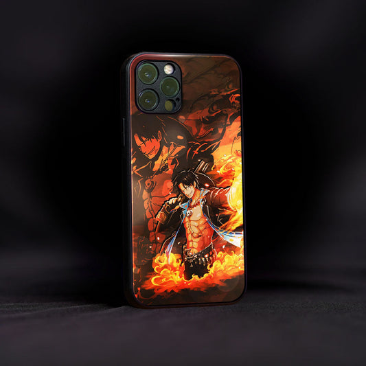 Portgas D. Ace Anime Glass Case