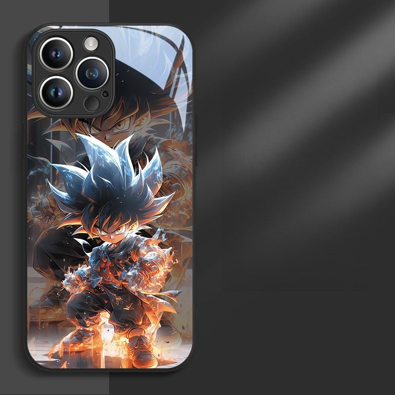 Fashion Anime Dragon Balls Gokus Laser Phone Case