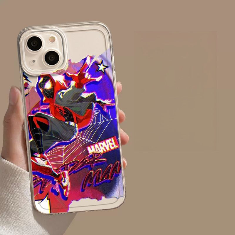 Bronzierender Marvel Spider-Man Iron Man Handyhülle