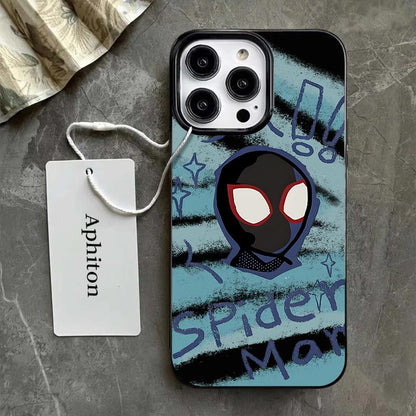 Bronzefarbene Handyhülle von Marvel Spider-Man und Iron Man