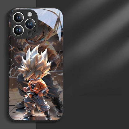 Fashion Anime Dragon Balls Gokus Laser Phone Case