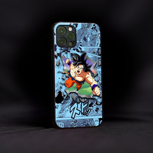 Dragon Ball Z Goku Poster Glass Case