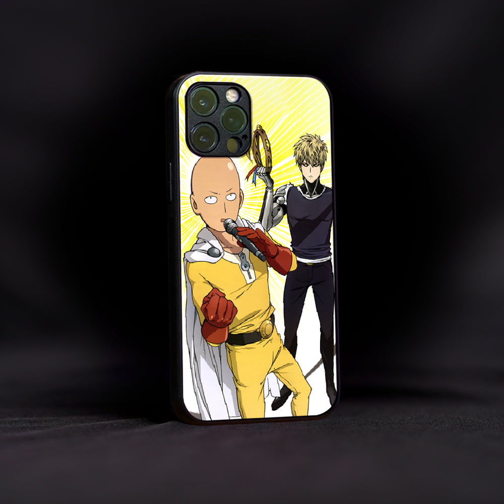 Cool Saitama X Genos Glass Case