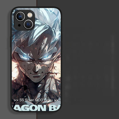 Fashion Anime Dragon Balls Gokus Laser Phone Case