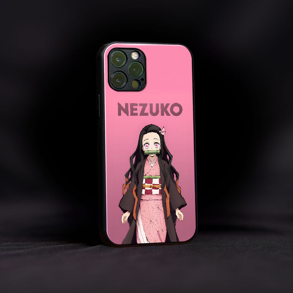 Cute Nezuko Glass Case