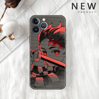 Handmade Kimetsu no Yaiba Demon Slayer Phone Case