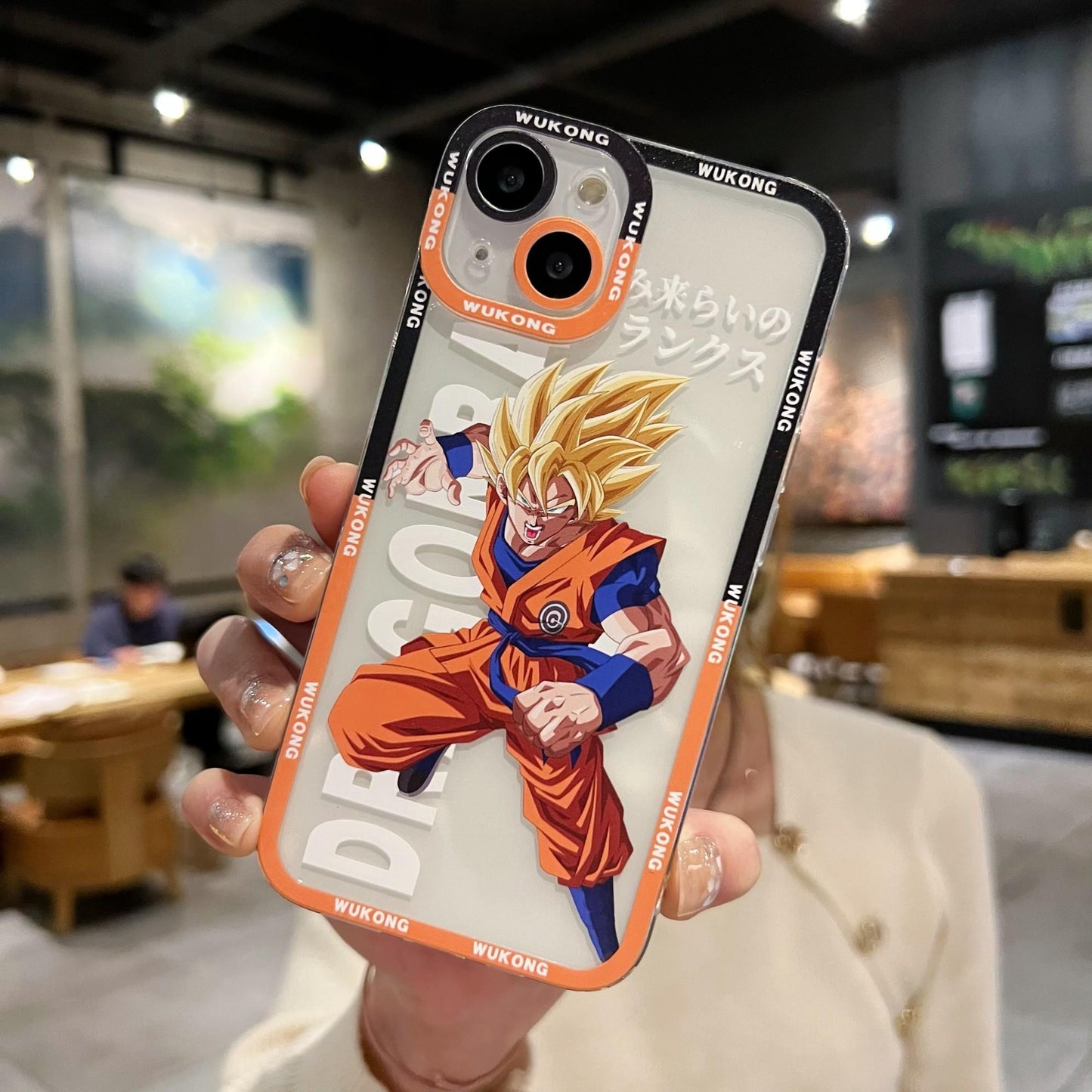 Fashion Anime Dragon Balls Gokus Laser Phone Case