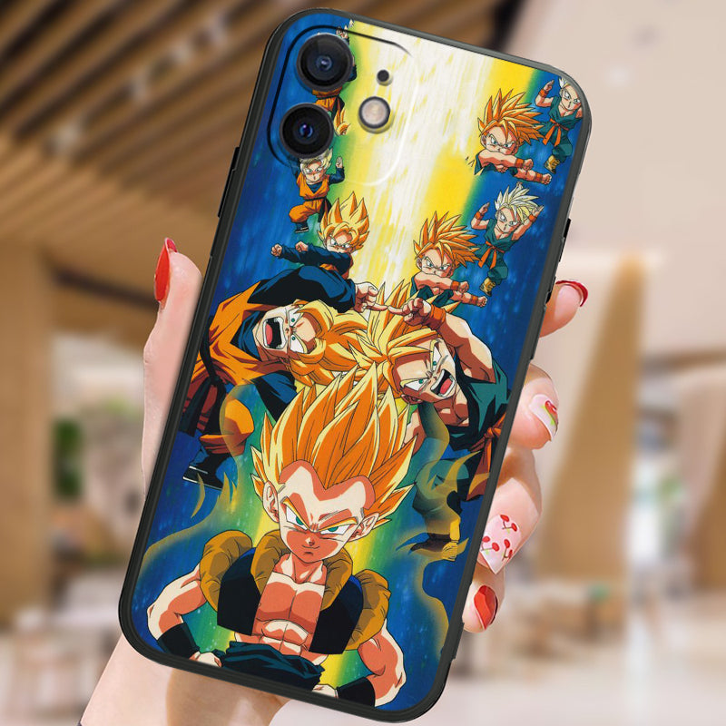 Fashion Anime Dragon Balls Gokus Laser Phone Case