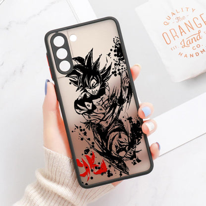 Fashion Anime Dragon Balls Gokus Laser Phone Case