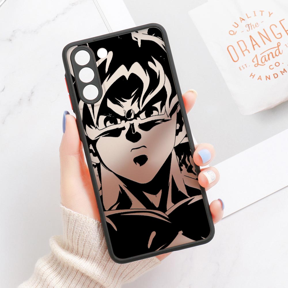 Fashion Anime Dragon Balls Gokus Laser Phone Case