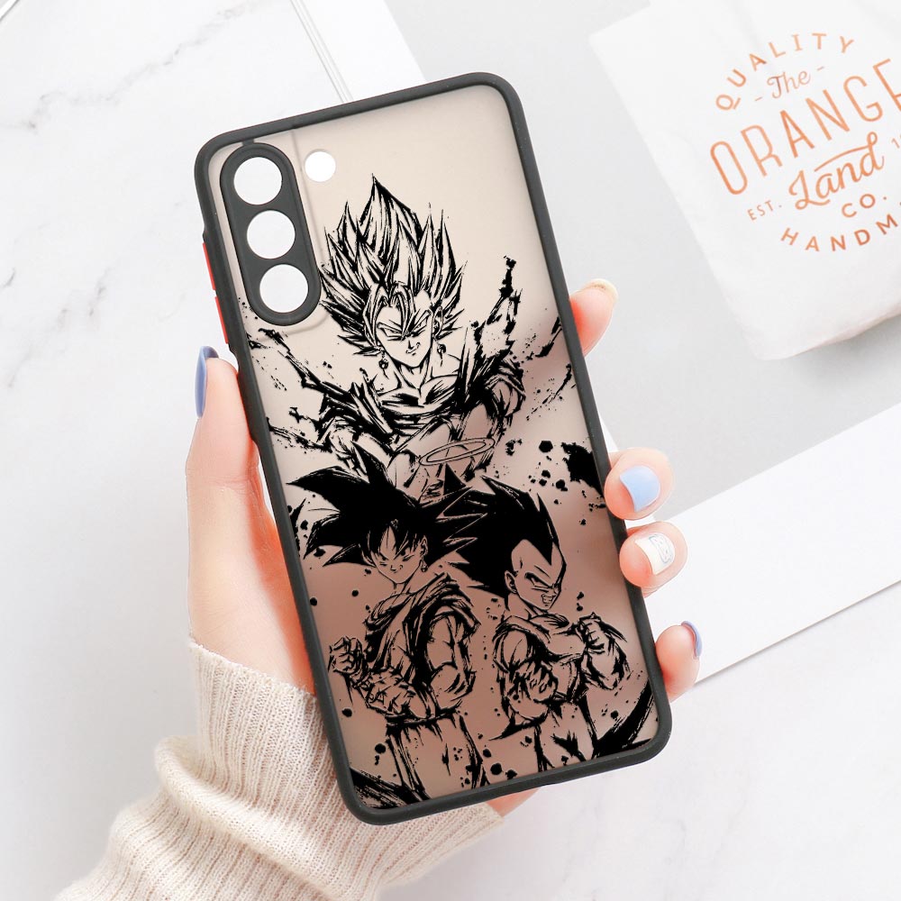 Fashion Anime Dragon Balls Gokus Laser Phone Case