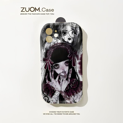 Gothic anime crazy phone case