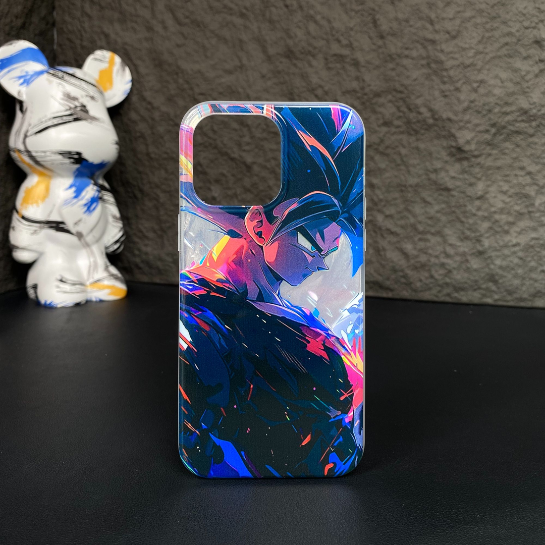 Fashion Anime Dragon Balls Gokus Laser Phone Case