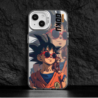 Fashion Anime Dragon Balls Gokus Laser Phone Case