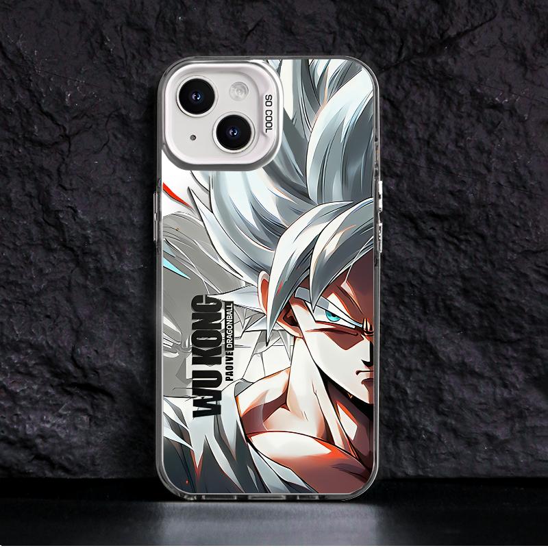 Fashion Anime Dragon Balls Gokus Laser Phone Case