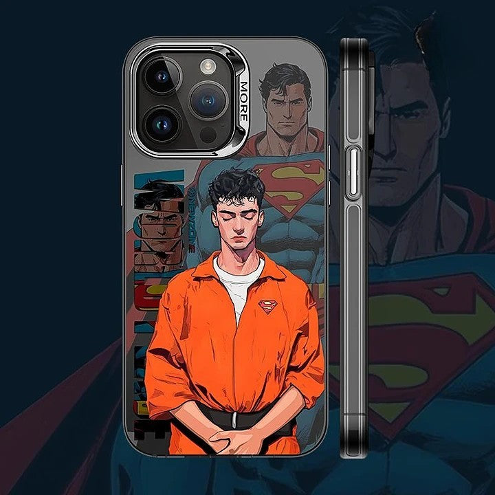 Bronzing Marvel Spider-Man Iron Man Phone Case