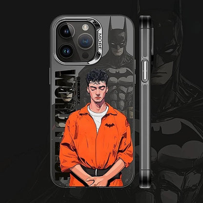 Bronzing Marvel Spider-Man Iron Man Phone Case