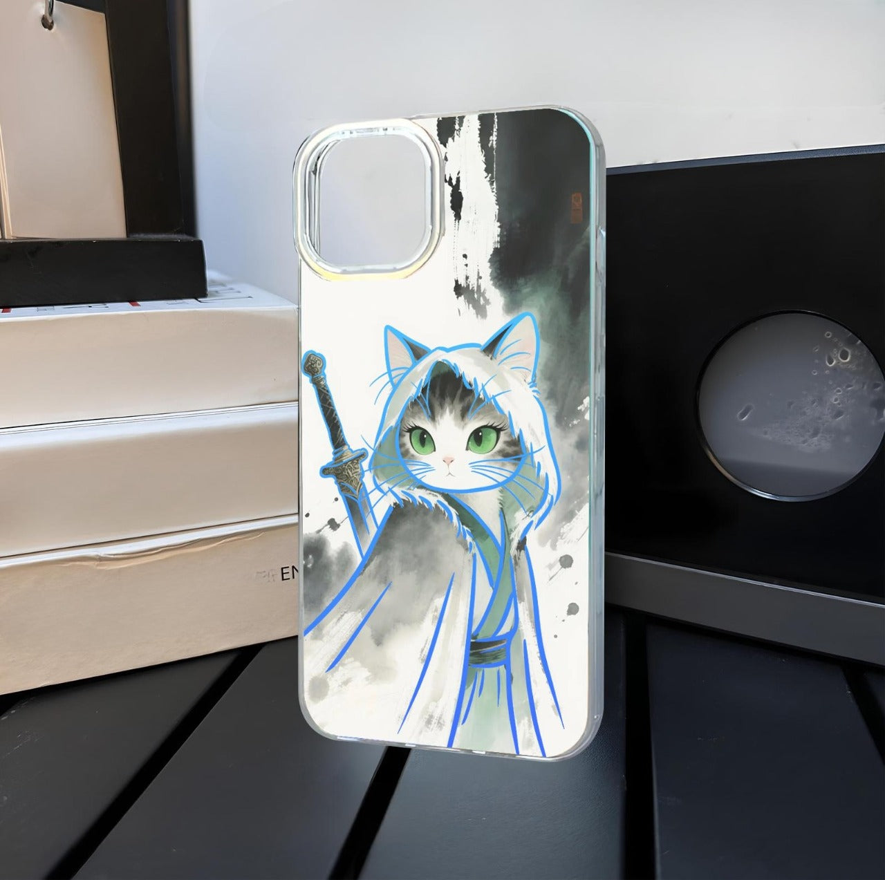 Schöne Tiere, Kunst, Malerei, Graffiti, stoßfeste Hülle 