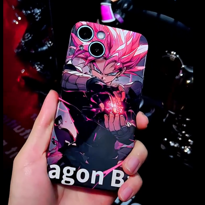 Fashion Anime Dragon Balls Gokus Laser Phone Case