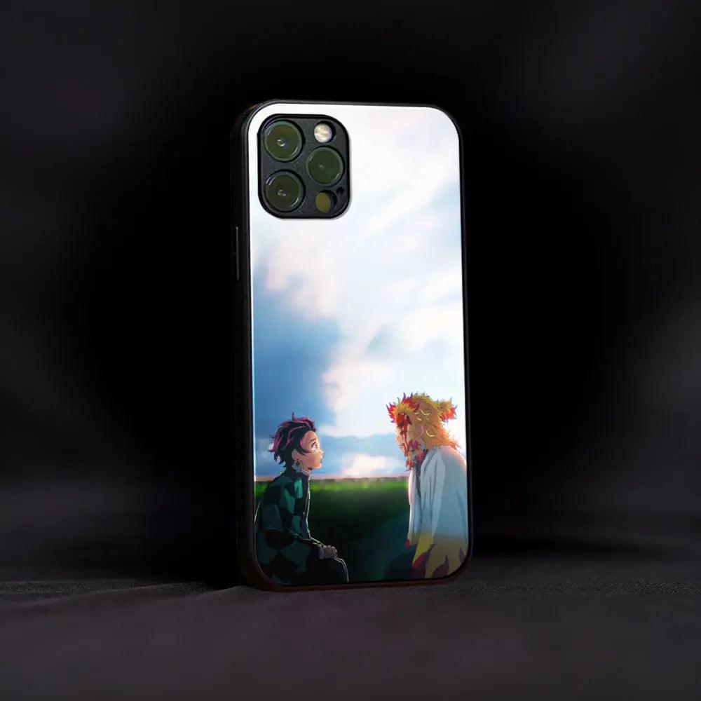 Rengoku and Tanjiro Glass Case - Luckanime