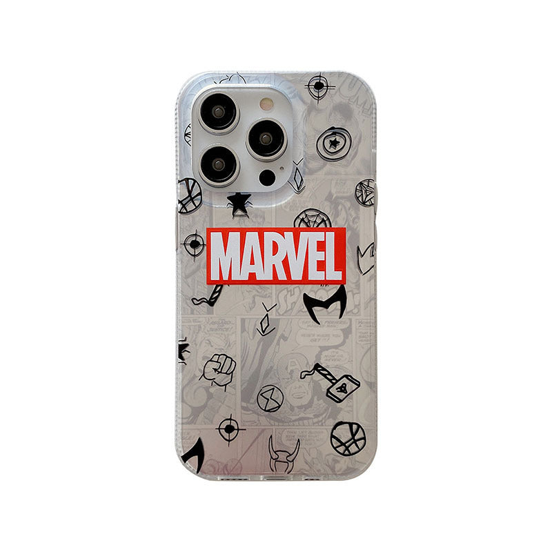 Bronzierender Marvel Spider-Man Iron Man Handyhülle