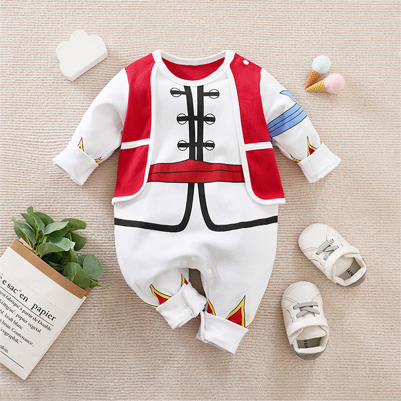 Manica lunga 0-18 mesi Neonato Cartone animato Cosplay Vestiti per bambini