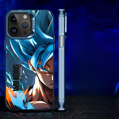 Fashion Anime Dragon Balls Gokus Laser Phone Case