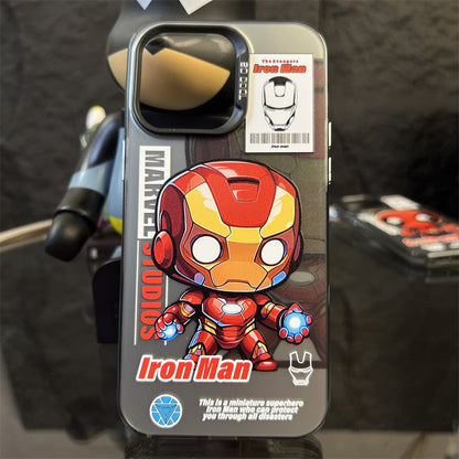 Bronzierender Marvel Spider-Man Iron Man Handyhülle